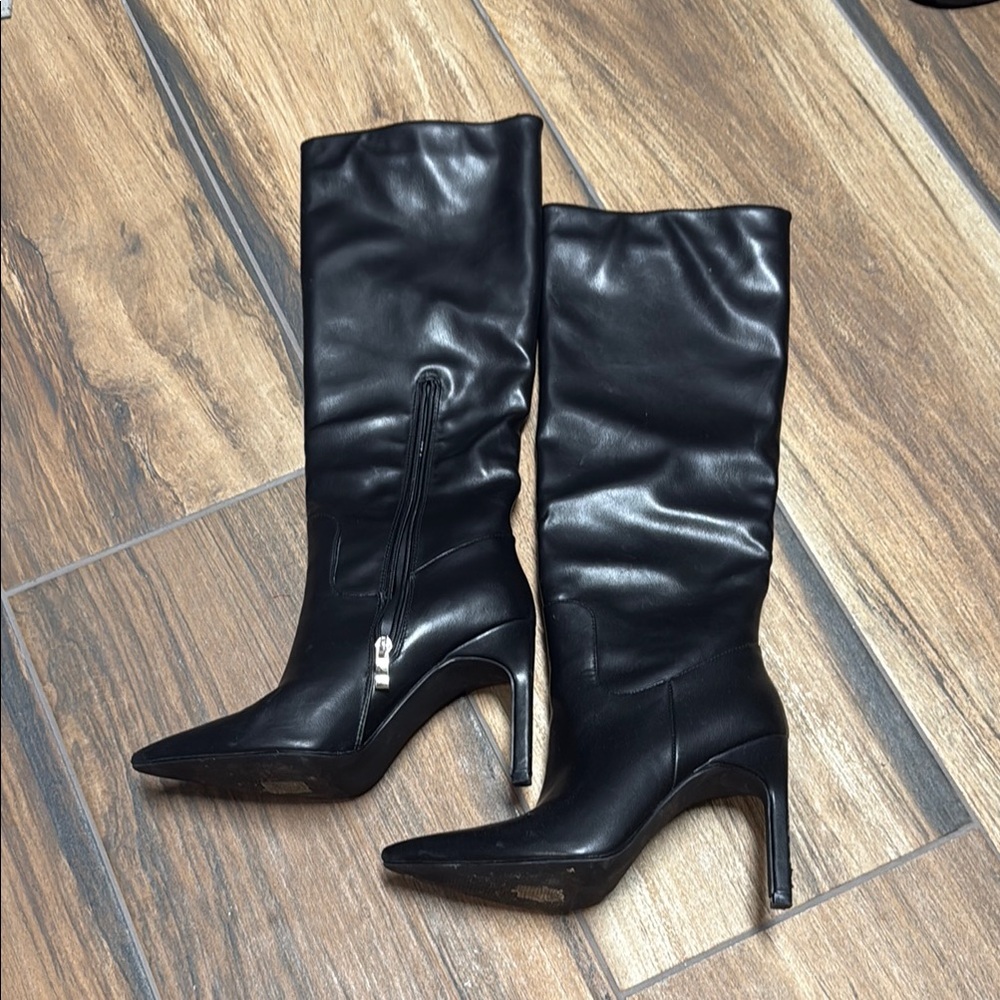 Elegant Black Knee-High Boots